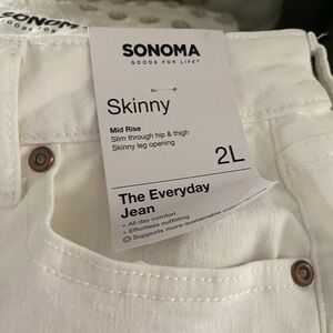 Sonoma Classic White Skinny Jeans